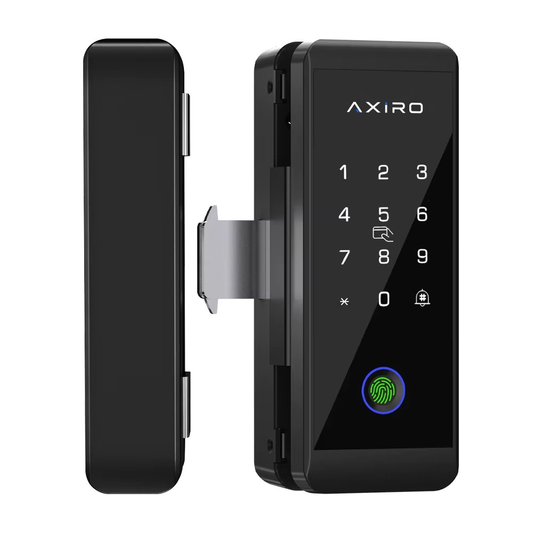 Axiro Smart Glass & Wood Door Lock – 5-in-1 Keyless Entry with App Control